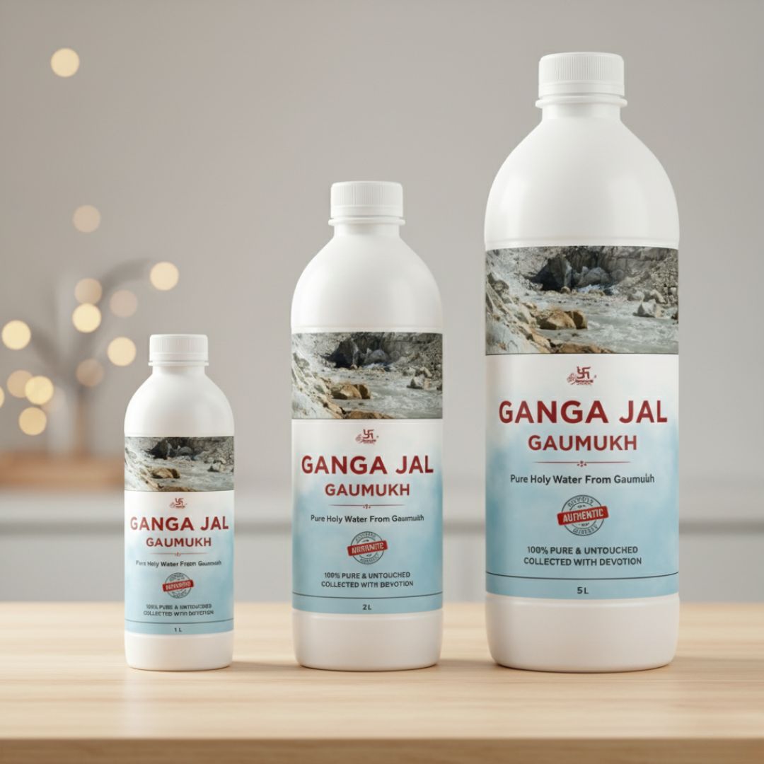 Gaumukh Ganga Jal | 100% Pure & Untouched Holy Water from Gaumukh Glacier | Sacred Ganga Water for Puja, Abhishek & Rituals