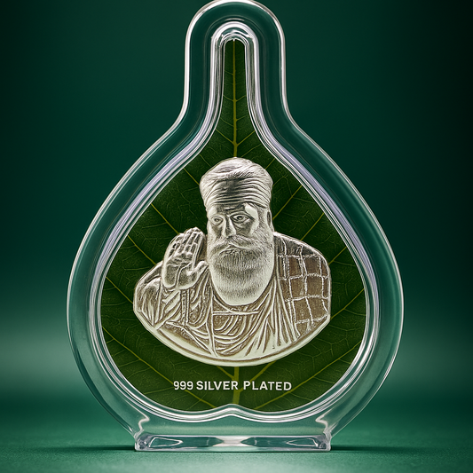 Guru Nanak Ji silver idol | Silver plated Sikh Guru statue | Guru Nanak frame for home décor