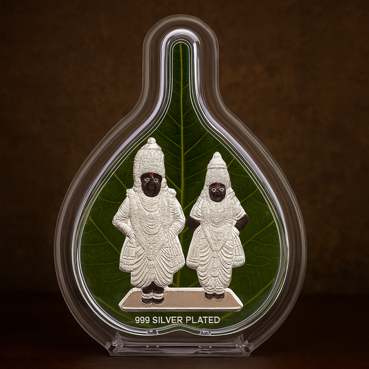 Vithoba Rakhumai murti for home temple | Silver plated Pandharpur God idol