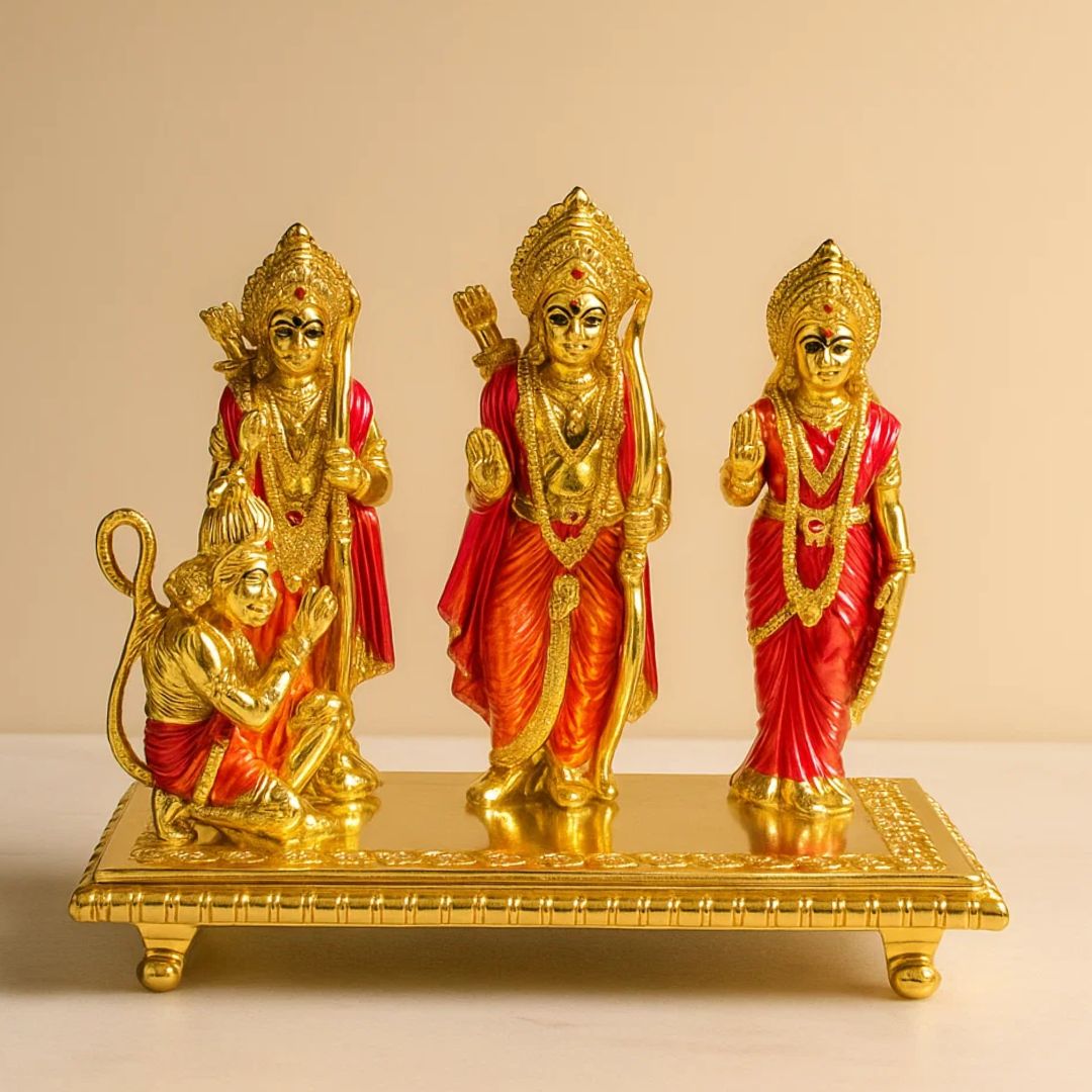 24k Ram Darbar with Base Idol for Home & Decor