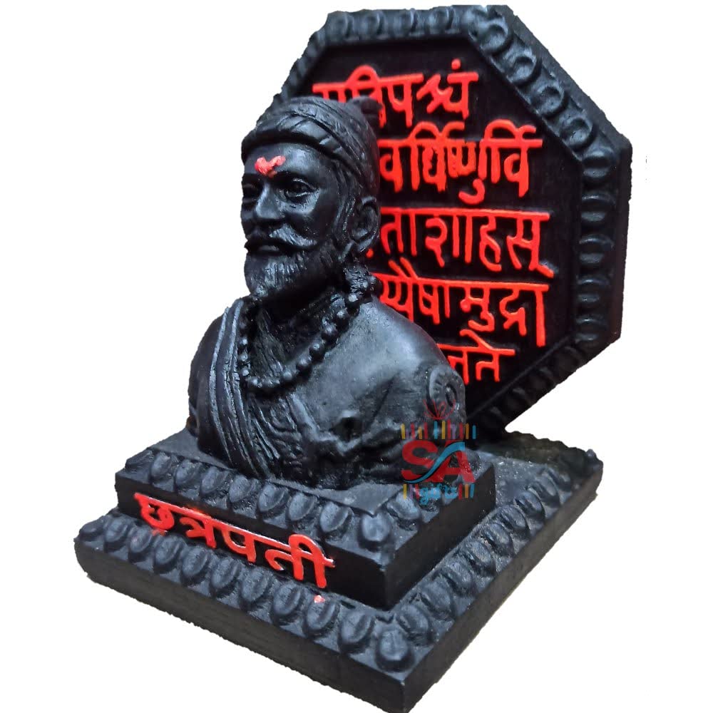 Chatrapati Shivaji Maharaj muriti with Rajmudra 4 Inch | Antique Finish Shivaji Maharaj Idol