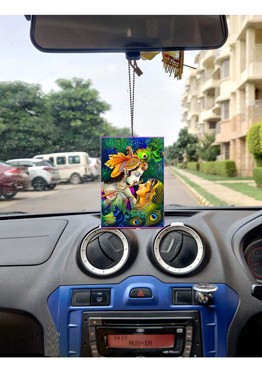 Radha Krishna Car Hanging