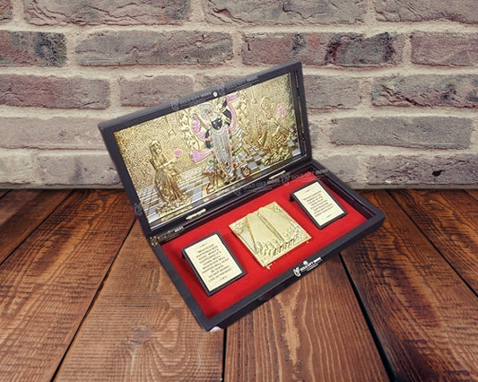 24K Gold Plated Shreenathji Pocket Temple