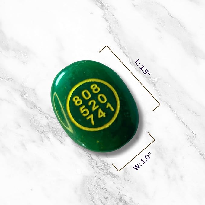 Zibu Coin Original Green Jade Crystal