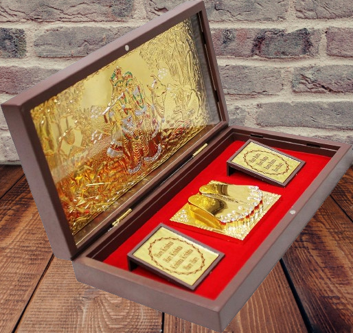 Shri Radha Krishna With Cow Pocket Temple