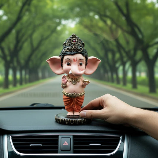 Bal Ganesha Murti For Car Dashboard
