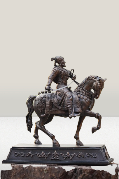 Ashwarud Shivaji Maharaj Idol | Chhatrapati Shivaji Maharaj on Horseback (7 & 12 Inches)