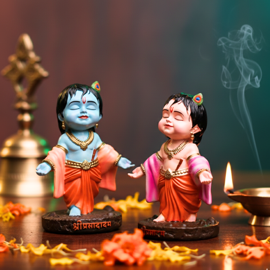 Bal Krishna & Radha Krishna Murti Combo