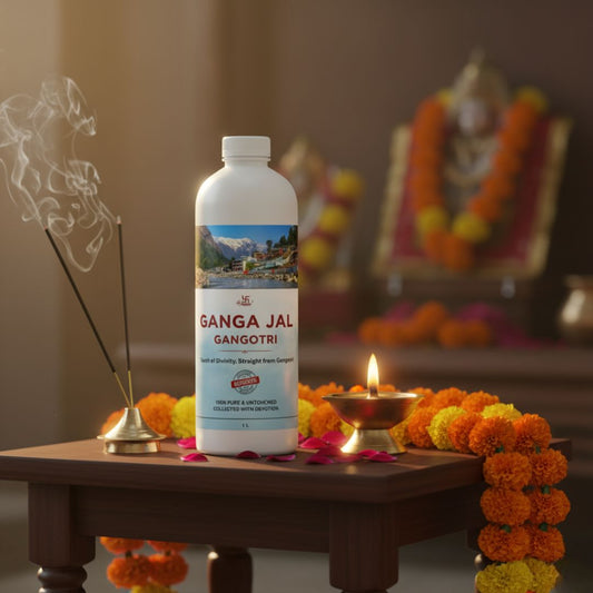 Gangotri Ganga Jal | 100% Pure & Untouched Holy Water from Gangotri | Sacred Ganga Water for Puja, Abhishek & Rituals