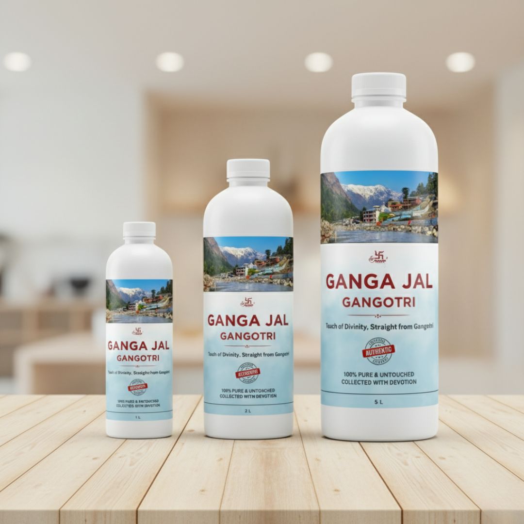 Gangotri Ganga Jal | 100% Pure & Untouched Holy Water from Gangotri | Sacred Ganga Water for Puja, Abhishek & Rituals