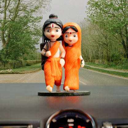 Sita Ram Bal Murti For Car Dashboard and Pooja Ghar