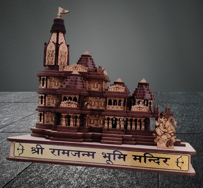 Shri Ram Mandir Wooden 3D Temple Model