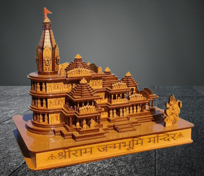 Shri Ram Mandir Wooden 3D Temple Model