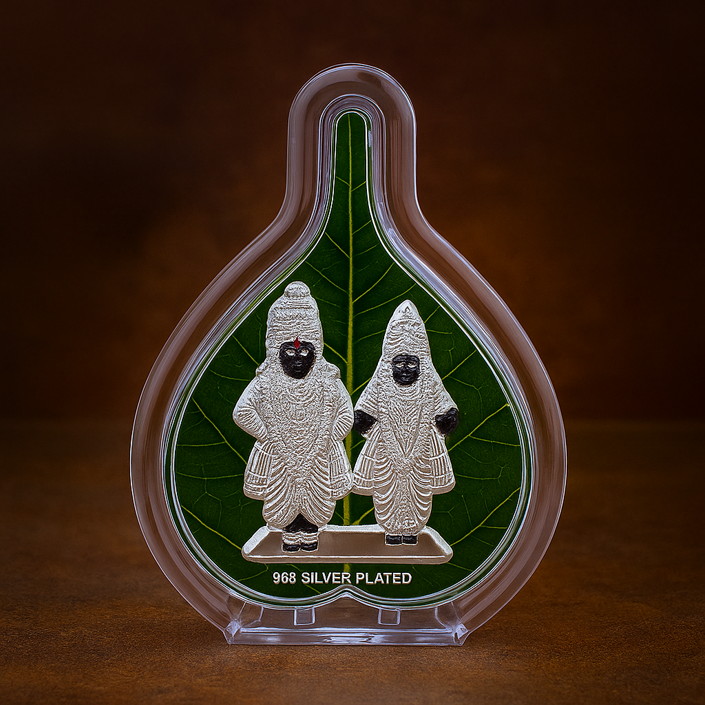 Vithoba Rakhumai murti for home temple | Silver plated Pandharpur God idol