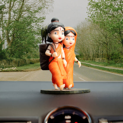 Sita Ram Bal Murti For Car Dashboard and Pooja Ghar