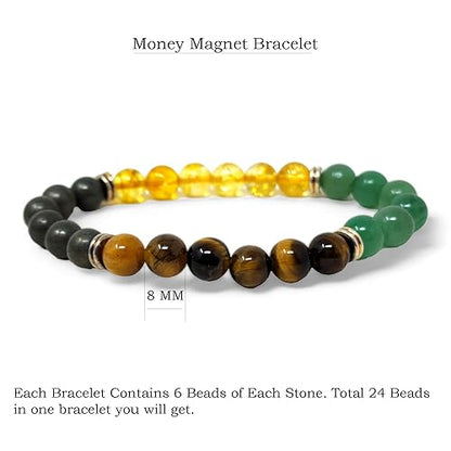 Money Magnet Bracelet For Men Tiger Eye Bracelet
