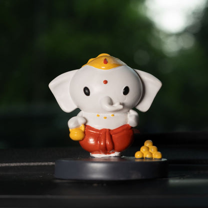 Cute Bal Ganesha Idol For Home, Car Dashboard, Gifting & Decor