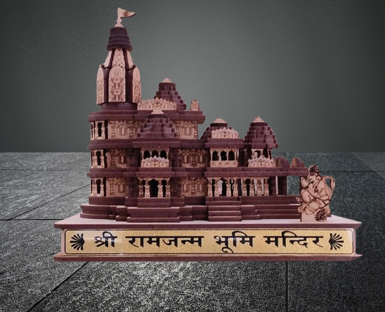 Shri Ram Mandir Wooden 3D Temple Model