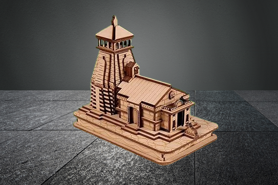 Shri Kedar Nath 3D Beautiful Wooden Model | Kedarnath 3D Wooden Model | Kedarnath Dham Model