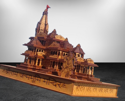 Shri Ram Mandir Wooden 3D Temple Model