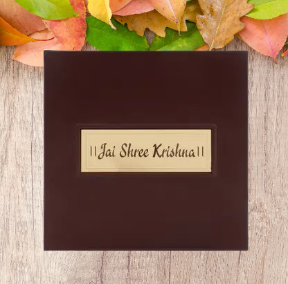 Gold Plated Radha Krishna Pocket Temple