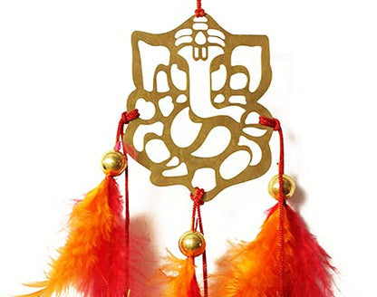 Lord Golden Ganesha Car Hanging