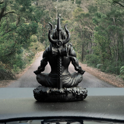 Meditating Adiyogi Mahadev Idol for Car Dashboard