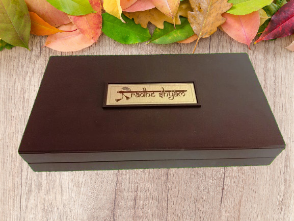 Gold Plated Lord RADHE Shyam Pocket Temple