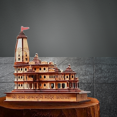 Shri Ram Mandir Wooden 3D Temple Model
