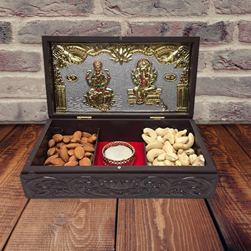 Ganesh Lakshmi Pocket Temple With Dry Fruit Box