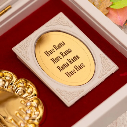 Gold Plated Shri Radha Krishna Pocket Temple