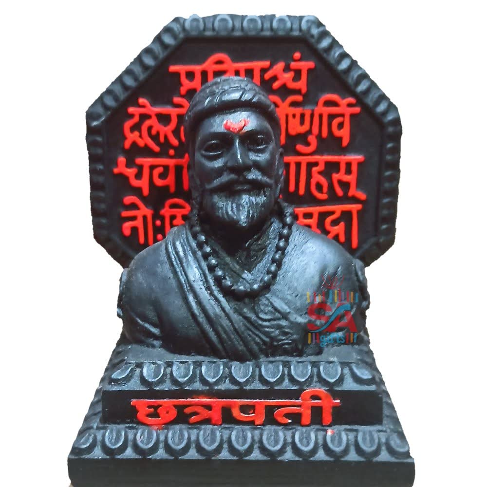 Chatrapati Shivaji Maharaj muriti with Rajmudra 4 Inch | Antique Finish Shivaji Maharaj Idol
