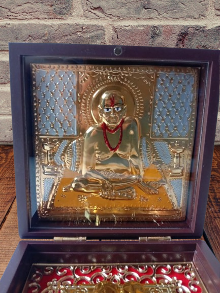Gold Plated Saint SWAMI SAMARTH Pocket Temple