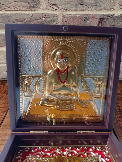 Gold Plated Saint SWAMI SAMARTH Pocket Temple