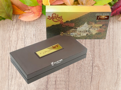 Gold Plated Lord MAHAVIR Swami Pocket Temple