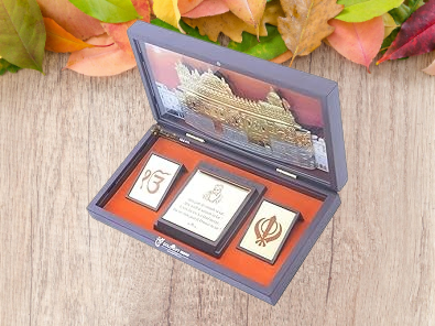 24K Gold Plated WaheGuruji Pocket Temple