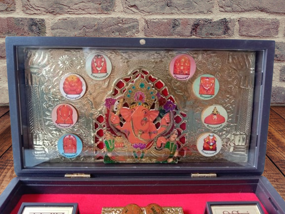 Gold Plated Lord Ganesha Pocket Temple