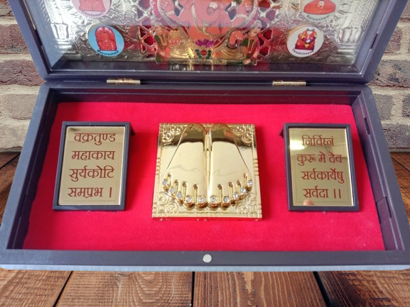 Gold Plated Lord Ganesha Pocket Temple