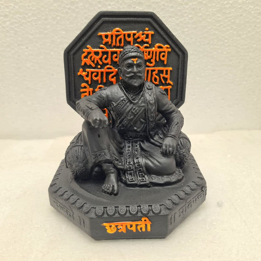 Chatrapati Shivaji Maharaj Statue with Rajmudra 5 Inch | Shivaji Maharaj Home Decor Statue