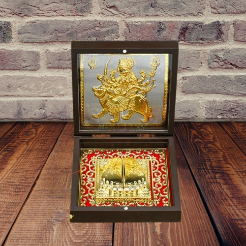 Gods Durga ji Charan Paduka Pocket Temple