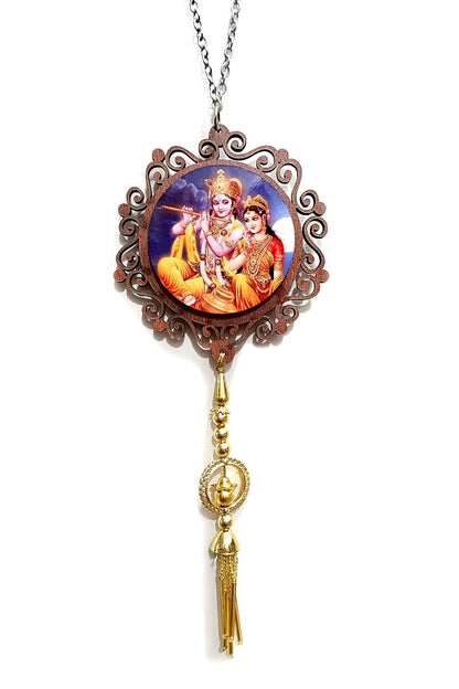 Lord Radha Krishna Car Hanging