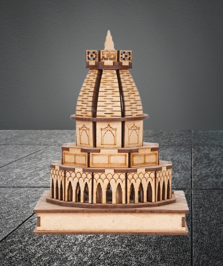 3D Kalka Ji Temple – A Divine Replica of the Sacred Shakti Peeth | Maa Kali temple wooden model