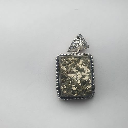 Natural Golden pyrite Crystal Unisex Certified pendant