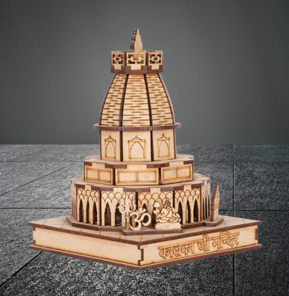 3D Kalka Ji Temple – A Divine Replica of the Sacred Shakti Peeth | Maa Kali temple wooden model