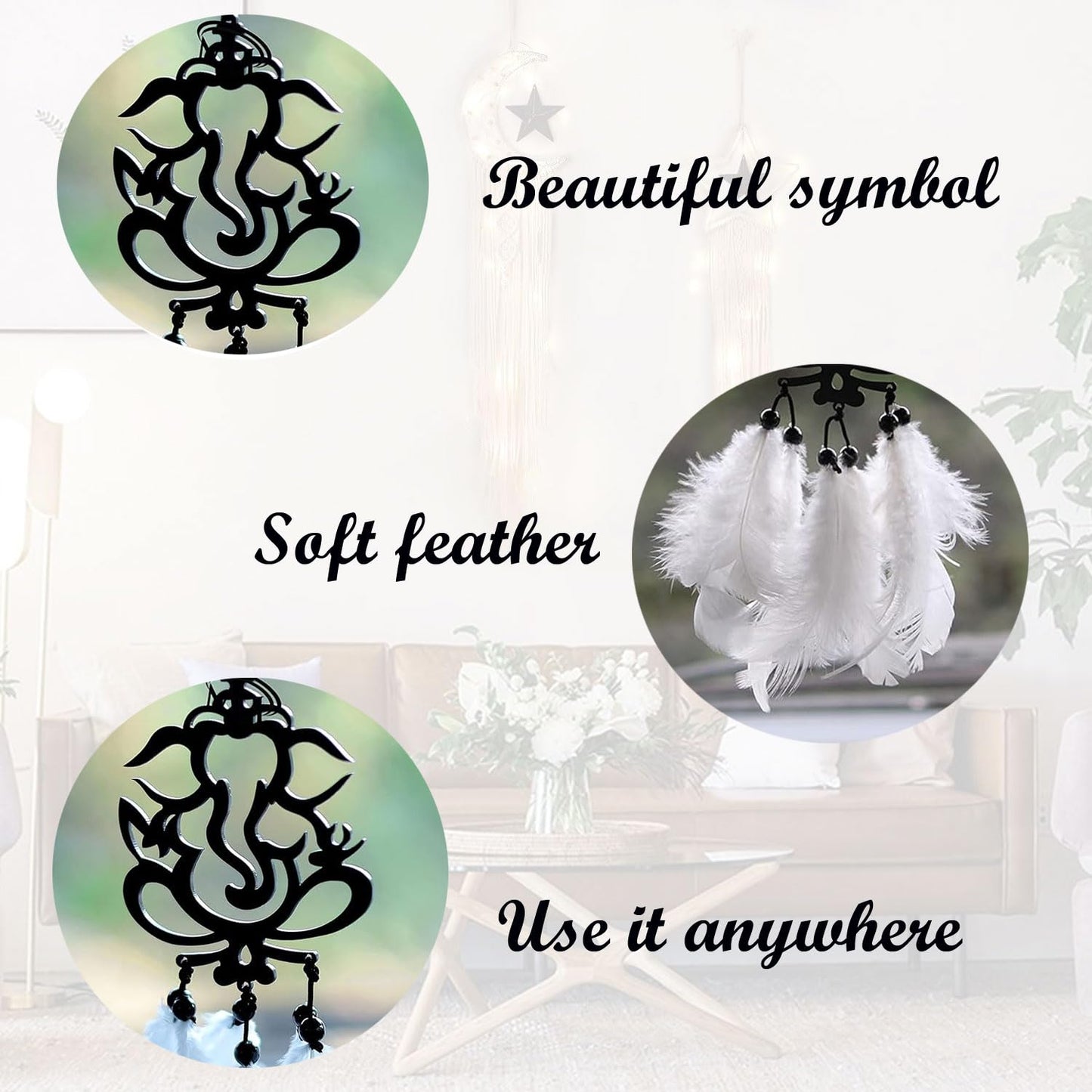 Acrylic Ganesha for Car Hanging