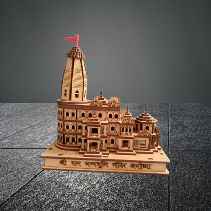 Shri Ram Mandir Wooden 3D Temple Model