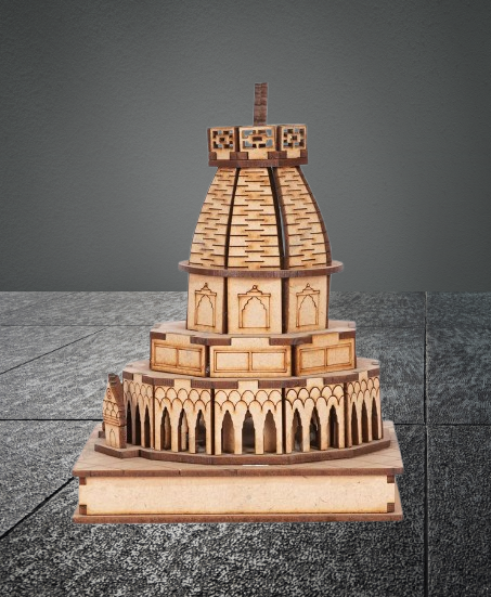 3D Kalka Ji Temple – A Divine Replica of the Sacred Shakti Peeth | Maa Kali temple wooden model
