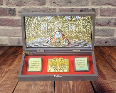 24K Gold Plated Somnath Jyotirlinga Pocket Temple