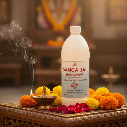 Haridwar Ganga Jal | 100% Pure & Untouched Holy Water from Har Ki Pauri | Sacred Ganga Water for Puja, Abhishek & Rituals