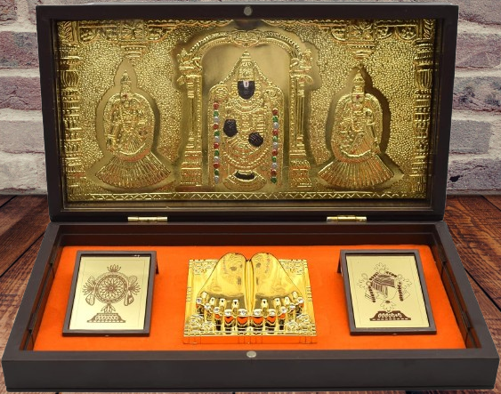 Balaji Charan Paduka Box || Tirupati Balaji Pooja Box
